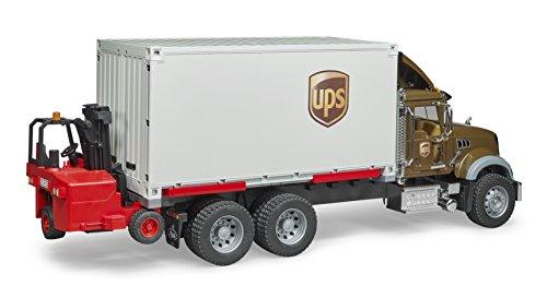 Logistiko sunkvežimis su keltuvu Bruder Mack Granite UPS