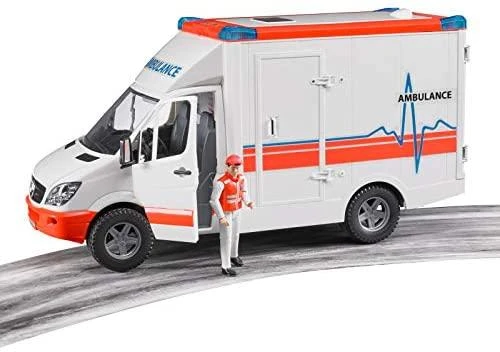 BRUDER greitosios pagalbos automobilis su figūrėle, 02536