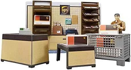 Bruder Figūrėlė UPS logistikos centro darbuotojas su maketu