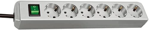 Brennenstuhl Eco-Line prailgintuvas, 10 xCEE 7/4, 1xCEE 7/7, jungtukas, 3m, apsauga nuo vaikų , pilkas1159350010 / GT-512