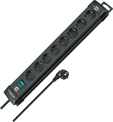 Brennenstuhl Premium-Line - Powerband - prailgintuvas: 8 - 3m - Juodas 1951180100 / GT-659