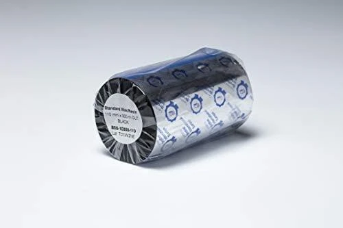 BROTHER STANDARD WAX/RESIN Juodas 110MM X 300M RIBBON (PK OF 12)