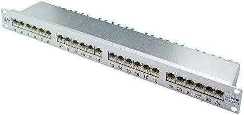 METZ CONNECT E-DAT C6 24x8(8) 1U LSA Cat.6 patch panelė