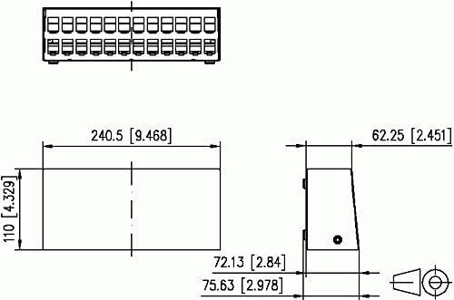 METZ CONNECT modulio AP korpusas 2x12 prievadas grynai baltas, be komplektacijos