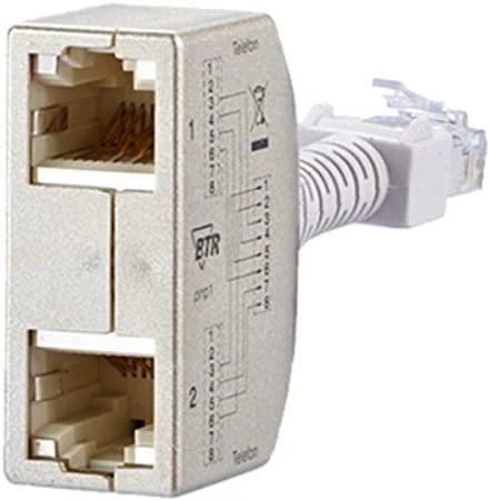 Metz RJ45 skirstytuvas su dviguba jungtimi