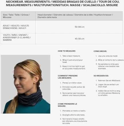Kaklaskarė Buff Heavyweight Merino Wool Solid Juodas