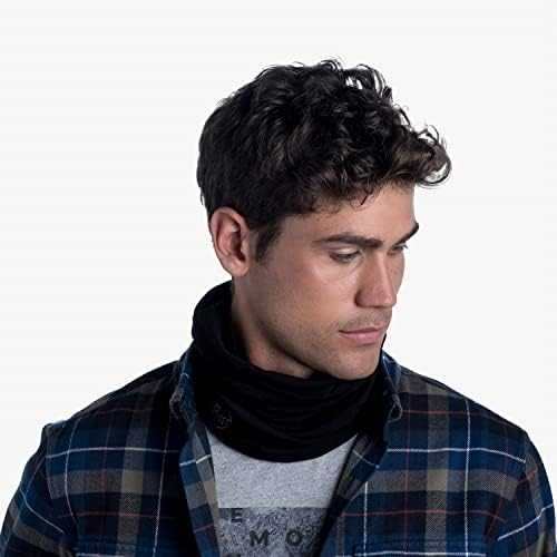 Kaklaskarė Buff Midweight Merino Wool Solid Juodas