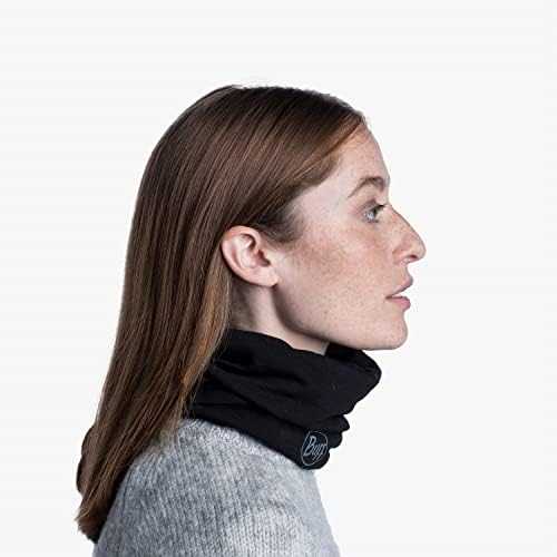Kaklaskarė Buff Midweight Merino Wool Solid Juodas