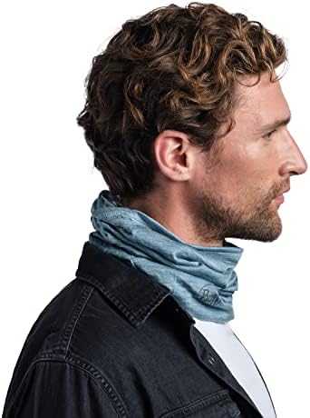 Mėlyna Buff Solid Pool Neckwear Mėlyna