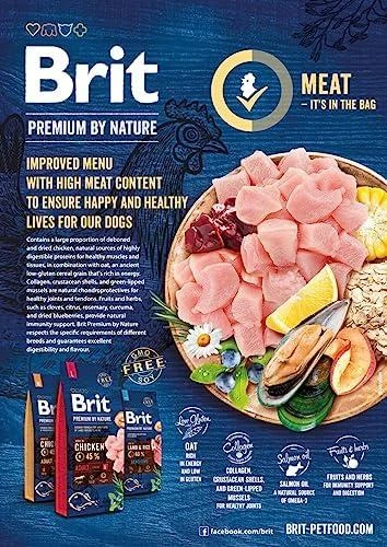 BRIT Premium by Nature vištiena Small Junior - sausas šunų maistas - 3kg