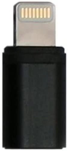 Juodas Lightning adapteris su jungtimis