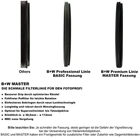 Filtras B&W International B+W POLARIZER HIGH TRANSMISSON CIRCULAR MASTER 77mm