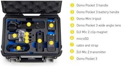 Bw Cases Dėklas B&W Type 500, skirtas DJI Osmo Pocket 3 Creator Combo (žalias)