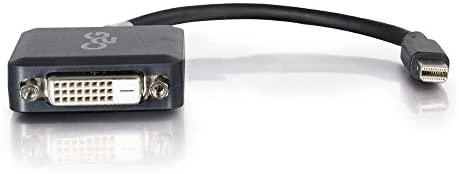 Juodas Mini DisplayPort į DVI adapteris, 20 cm