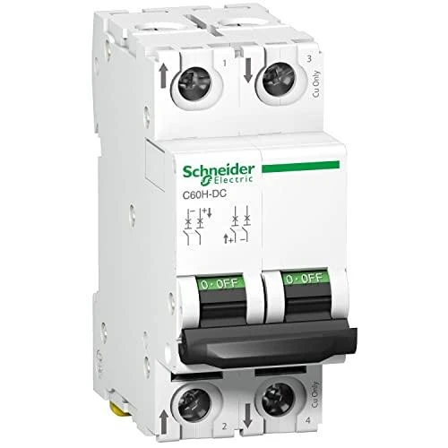 „Schneider Electric“ grandinės pertraukiklis 2P C 4A 6kA DC C60H-DC (A9N61524)