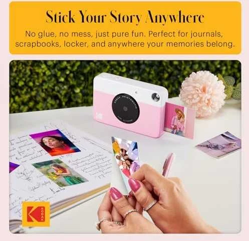 Kodak PRINTOMATIC Momentinis fotoaparatas, 2x3'', Rausva