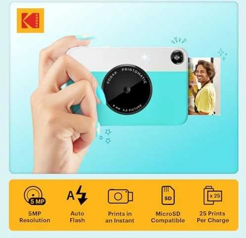 Kodak PRINTOMATIC Momentinis fotoaparatas, 2x3'', Mėlyna