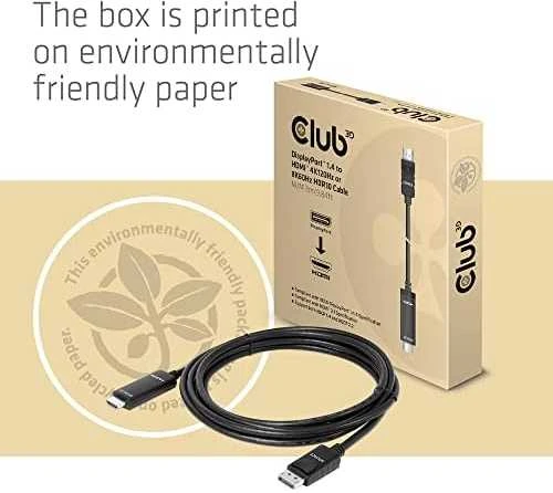 Club 3D DisplayPort į HDMI 4K120Hz/8K60Hz laidas – 3m