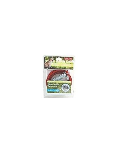 Pavadėlis Zolux TIE-OUT CABLE, raudonas, 6 m