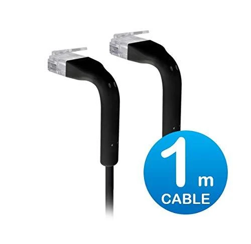 Ubiquiti U-Cable-Patch-1m-RJ45-BK | Patchcord LAN | UniFi Komutacinis kabelis, 1m, Cat6, Juodas