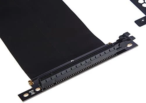 „CableMod“ vertikalus vaizdo plokštės laikiklis su PCIe x16 jungtimi, 1x DisplayPort, 1x HDMI – juodos spalvos