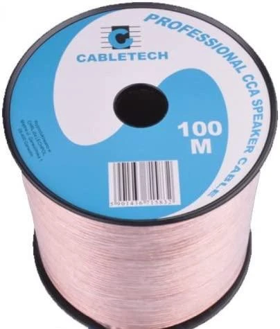 Cabletech CCA garsiakalbių kabelis 100m rite