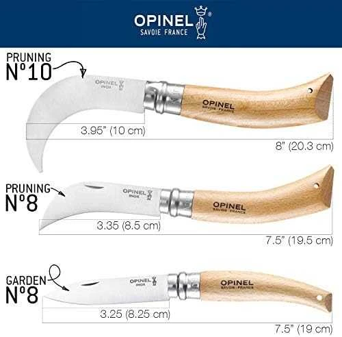 Opinel genėjimo skiepijimo peilis Nr.8 buko rankena