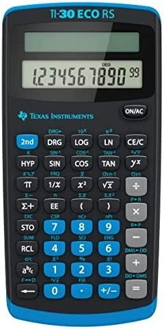 Texas Instrument TI TI-30 ECO RS - Pocket - Scientific - 10 digits - 1 lines - Solar - Juodas