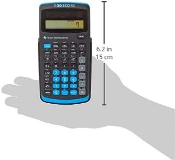 Texas Instrument TI TI-30 ECO RS - Pocket - Scientific - 10 digits - 1 lines - Solar - Juodas