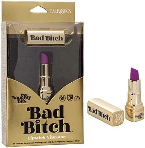 „Calexotics Bad Bitch“ lūpų dažų vibratorius, auksinis