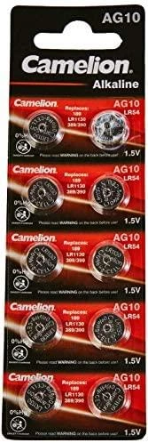 Panasonic Camelion Batterie šarminis AG10 0 % Mercury/Hg 10 St. – Baterija – LR 54/V10GA