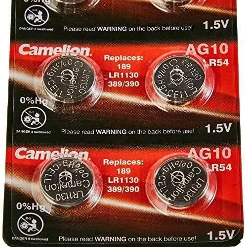 Panasonic Camelion Batterie šarminis AG10 0 % Mercury/Hg 10 St. – Baterija – LR 54/V10GA