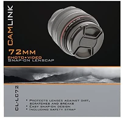 Camlink CL-LC72 Užsegamas objektyvo dangtelis, apsaugantis objektyvus nuo įbrėžimų Skersmuo 72 mm