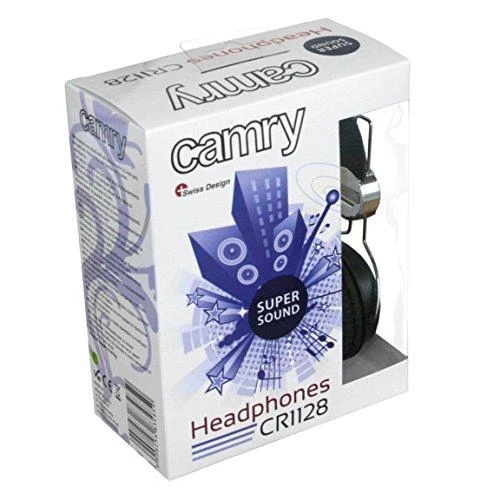 Camry CR 1128 Ausinės/3.5mm jack/ 32Ω±10%/20Hz~20 000Hz/Juodas Camry CR 1128 Juodas, 3.5 mm, 20 - 20 000 Hz,