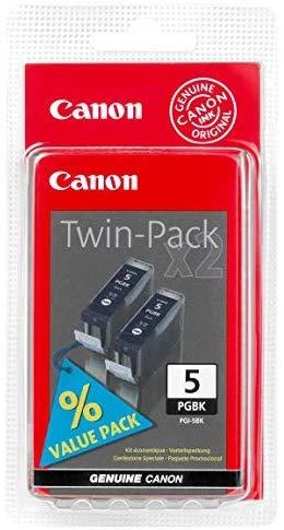 CANON PGI-5BK rašalo kasetė juoda standartinės talpos 2 pakuočių lizdinė plokštelė su signalizacija