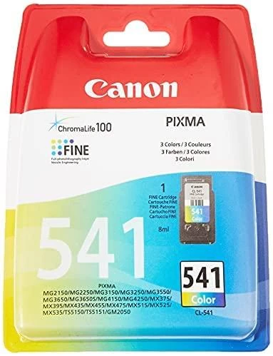 Canon CL-541 rašalo kasetė, žalsvai mėlyna, purpurinė, geltona