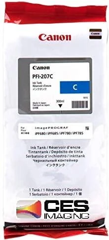 Canon PFI-207 Originalus Žydras 1 vnt
