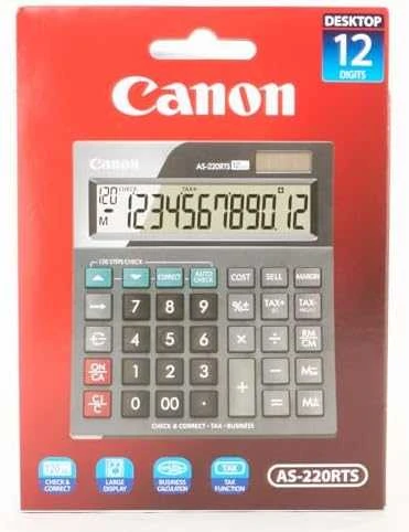 Canon AS-220RTS skaičiuotuvas Desktopas Skaičiuotuvo ekranas Juoda