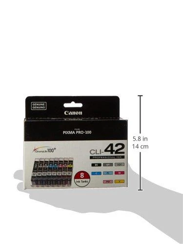 CANON 1LB CLI-42 8inks rašalo kasetė juodas ir spalvos standartinės talpos sudėtinė pakuotė pilni 8 rašalai