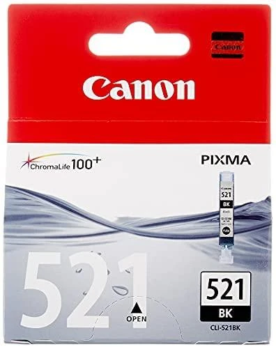CANON CLI-521bk Ink juodas 9ml iP3600 iP4600 MP540 MP620 MP630 MP980