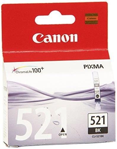 CANON CLI-521bk Ink juodas 9ml iP3600 iP4600 MP540 MP620 MP630 MP980