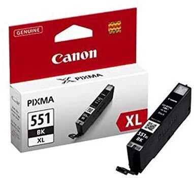 CANON 1LB CLI-551XLBK rašalo kasetė juodas didelės talpos 11ml 4,425 puslapiai 1 pak. XL