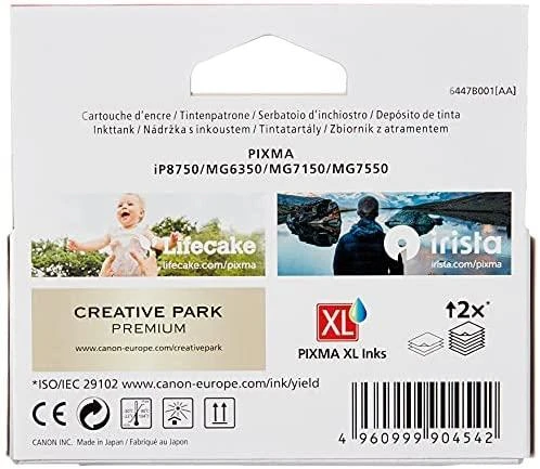 CANON 1LB CLI-551XLGY rašalo kasetė pilkas didelės talpos 3.350 puslapių 1 pak. XL