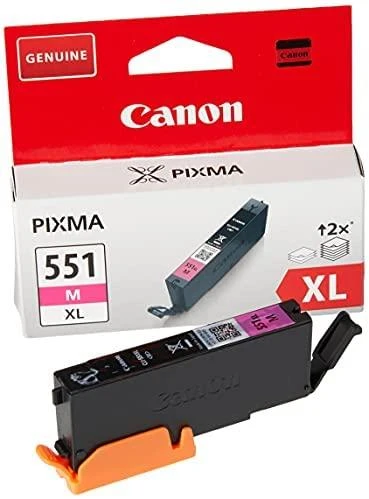 CANON 1LB CLI-551XLM rašalo kasetė purpurinė didelės talpos 680 puslapių 1 pakuotė XL