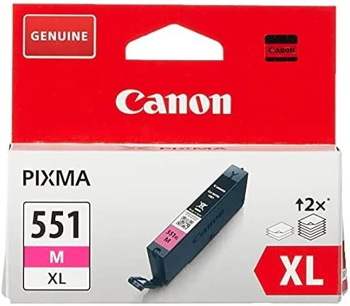 CANON 1LB CLI-551XLM rašalo kasetė purpurinė didelės talpos 680 puslapių 1 pakuotė XL