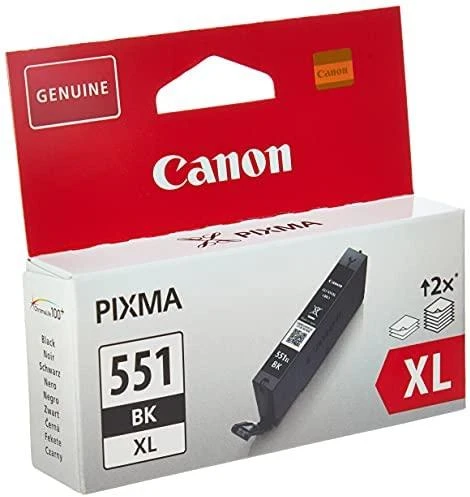CANON 1LB CLI-551XLBK rašalo kasetė juodas didelės talpos 11ml 4,425 puslapiai 1 pak. XL