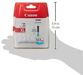 CANON 1LB CLI-551XLC rašalo kasetė žalsvai mėlyna didelės talpos 700 puslapių 1 pakuotė XL