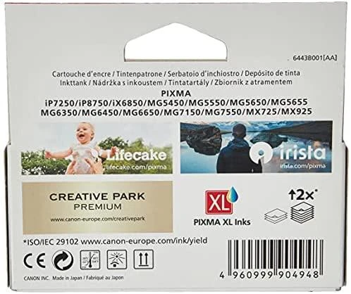 CANON 1LB CLI-551XLBK rašalo kasetė juodas didelės talpos 11ml 4,425 puslapiai 1 pak. XL