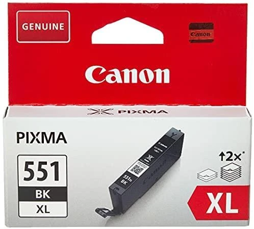CANON 1LB CLI-551XLBK rašalo kasetė juodas didelės talpos 11ml 4,425 puslapiai 1 pak. XL