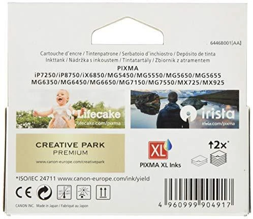 CANON 1LB CLI-551XLY rašalo kasetė geltona didelės talpos 700 puslapių 1 pakuotė XL